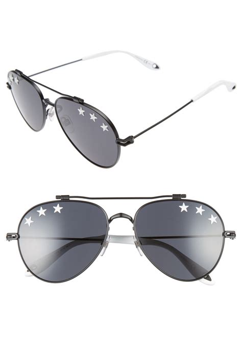 Givenchy Mirrored Aviator Sunglasses 